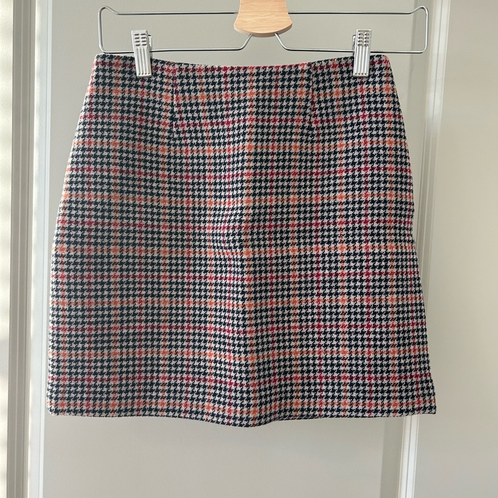 Rouje CHARLES skirt: plaid wool miniskirt